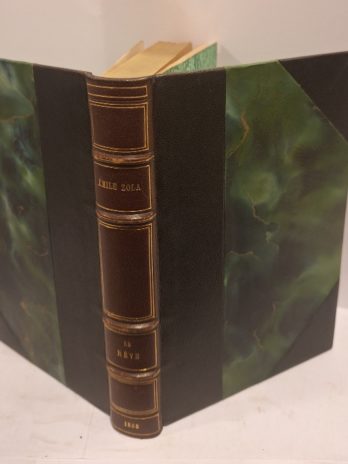 Zola – Le Rêve – Charpentier 1888 – reliure demi-chagrin à coins – Rare