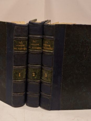 Camões – La Lusiade – Paris 1735 – 3 volumes in‑12 – Gravures Bonnart – Bon état