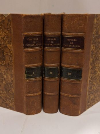VAUVENARGUES (Luc de Clapiers, marquis de). Œuvres morales.