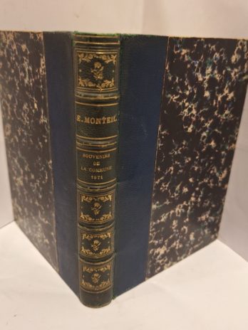 MONTEIL (Edgar). SOUVENIRS DE LA COMMUNE. 1871.
