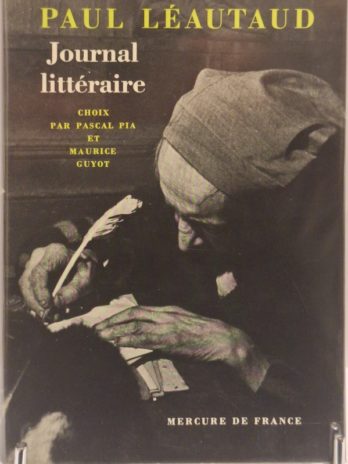 LÉAUTAUD (Paul). JOURNAL LITTÉRAIRE.